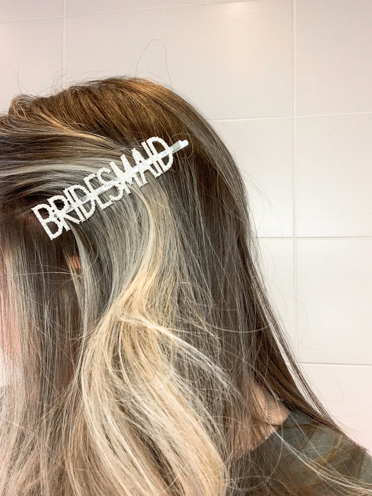 Pearl BRIDESMAID hair clip