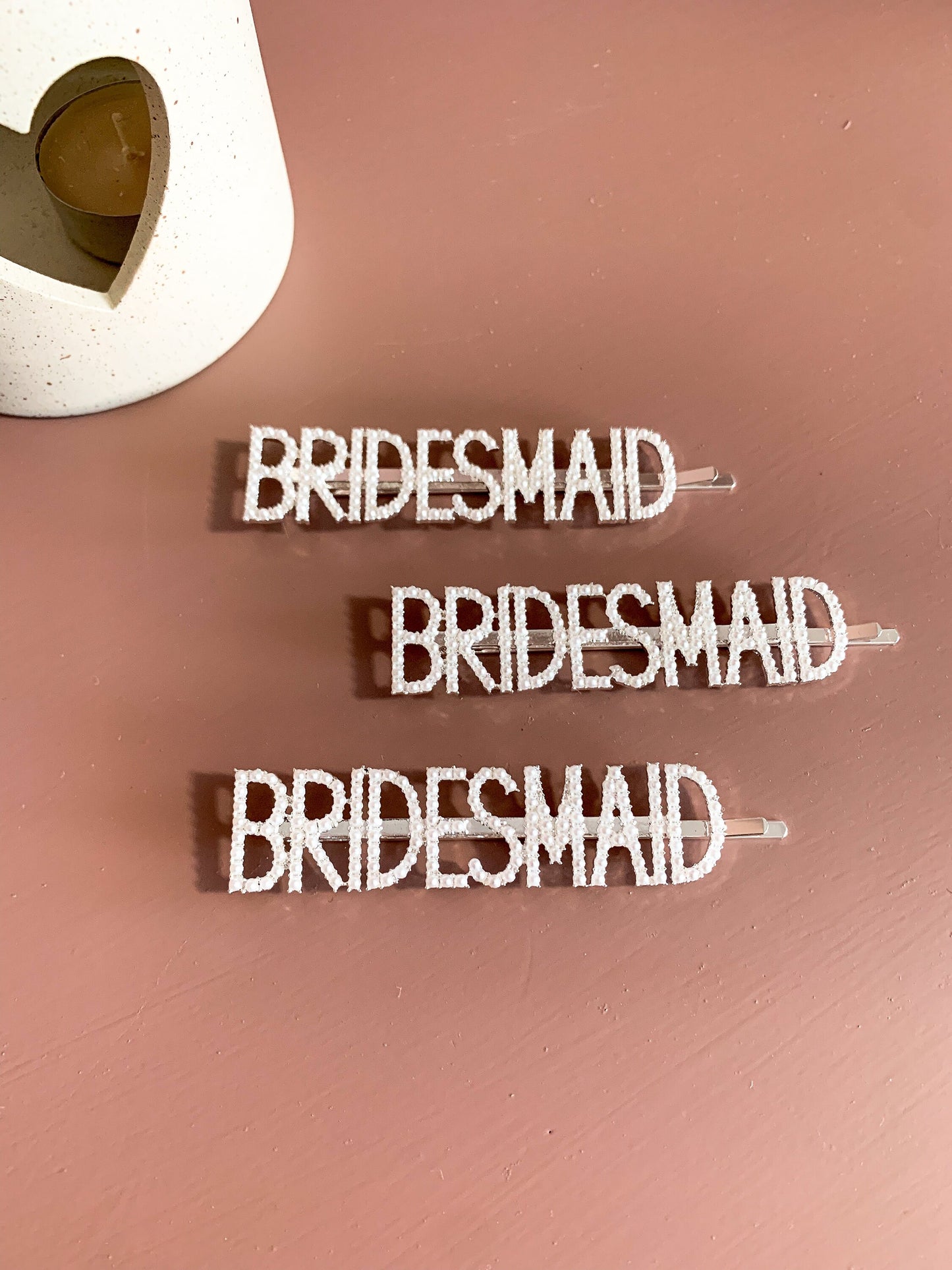 Pearl BRIDESMAID hair clip